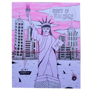 RENT IS TO HIGH liberty statue